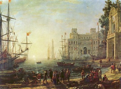 Harbour with the Villa Medici by Claude Lorrain